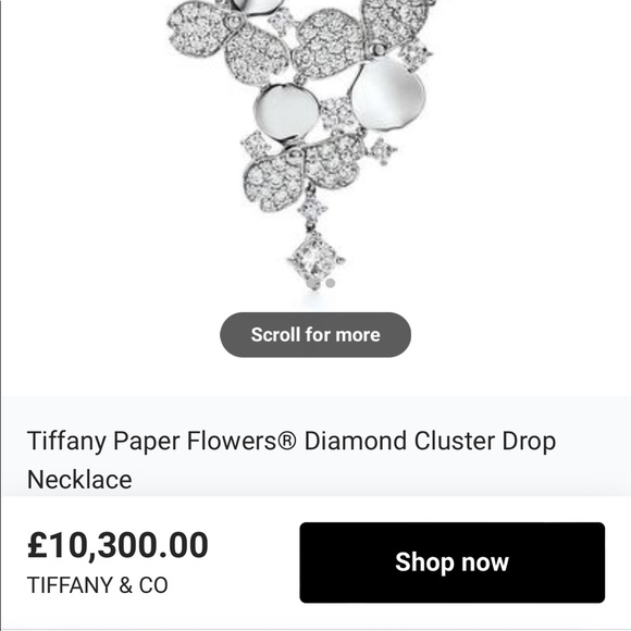 Tiffany limited paper flowers necklace - Picture 4 of 4